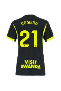 Atletico Madrid Cristian Romero #21 Fotballdrakt Borte Klær Dame 2026-27 Korte ermer